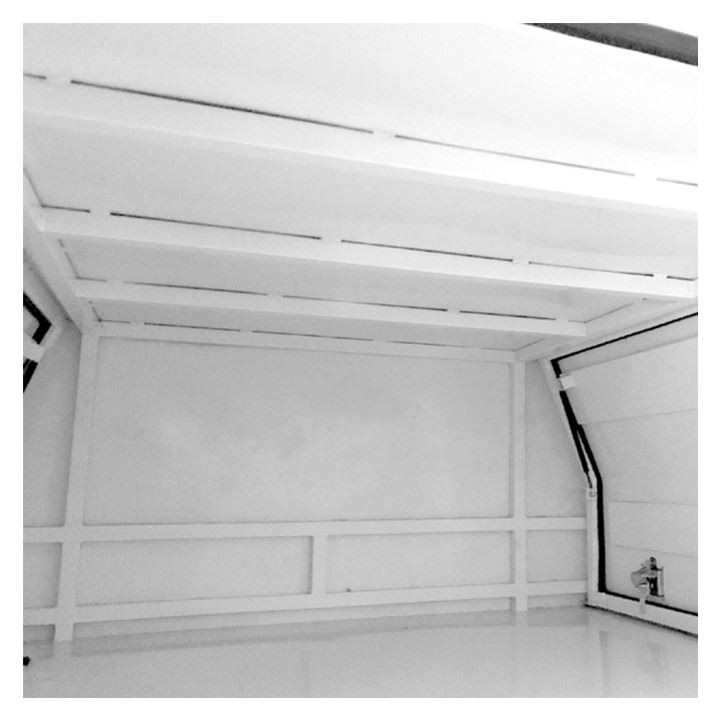 White Powder Canopy With Ladder Racks